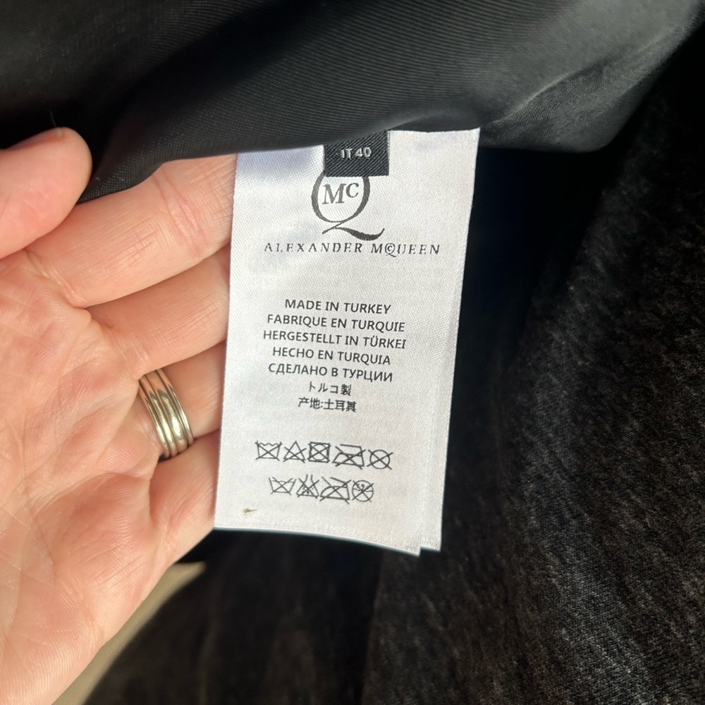 Mc Q by Alexander McQueen Leather Moto Jacket - Picture 9 of 11